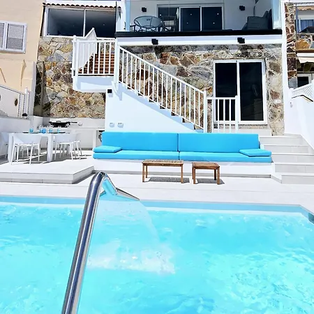 فيلة Exclusive With Heated Saltwater Pool, Roof Terrace With Beautiful Views In Mogan