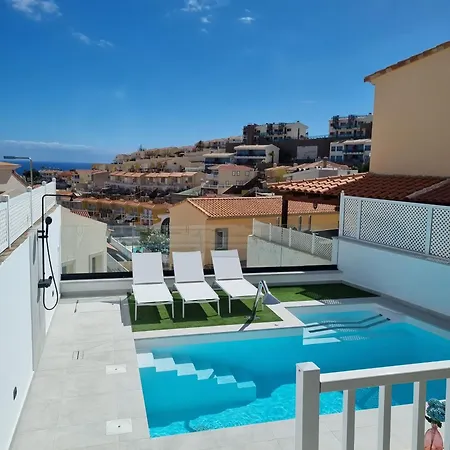 Exclusive With Heated Saltwater Pool, Roof Terrace With Beautiful Views In Mogan فيلة